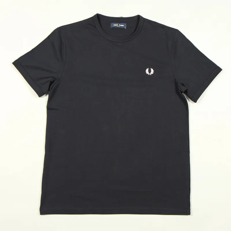 Fred Perry Ringer T-Shirt - Navy